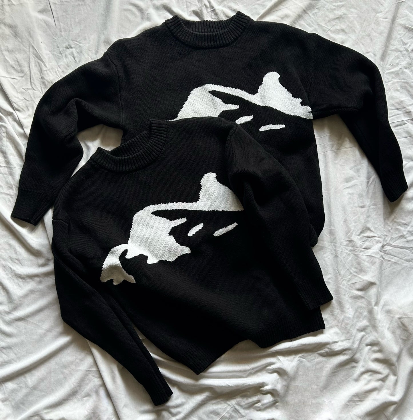 Marden Heavyweight Black Knitted Jumper